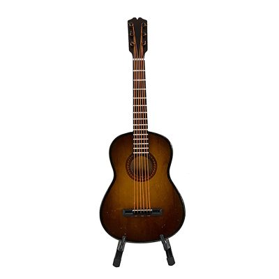 Vista completa della Chitarra Miniatura Chitarra classica - 6 dimensioni a scelta! colore marrone