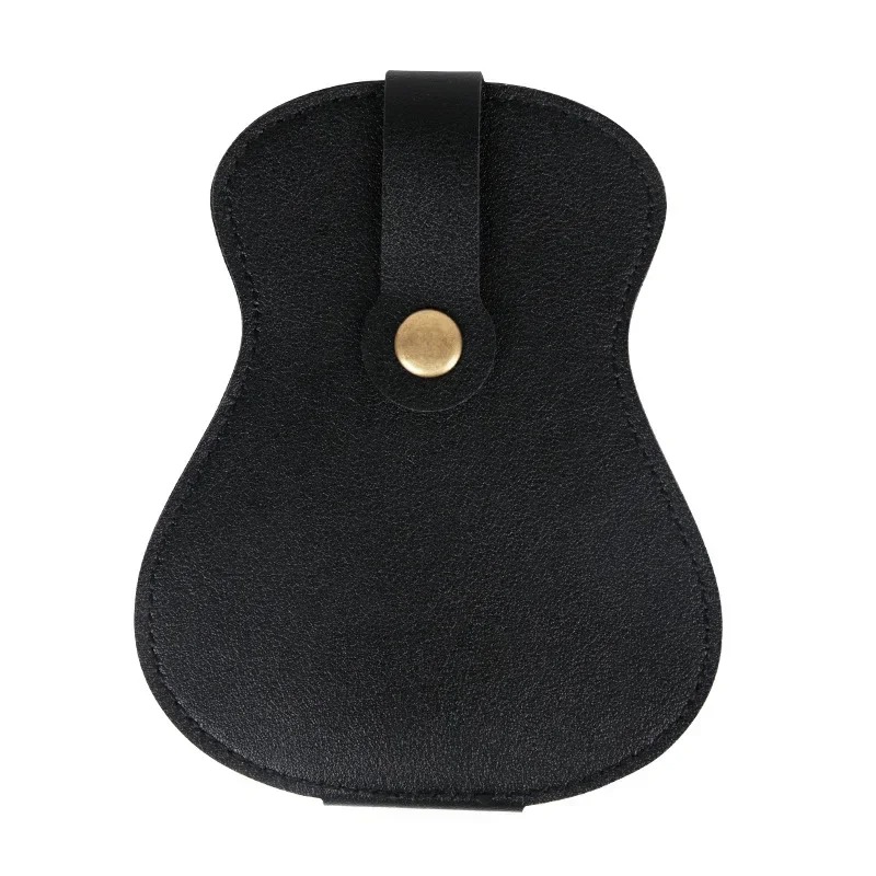 Estuche negro para púas en forma de guitarra - capacidad para 19 púas