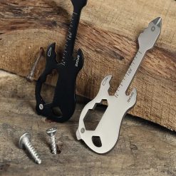 Portachiavi Chitarra Multifunzione (apribottiglie, cacciavite, righello, ecc...)