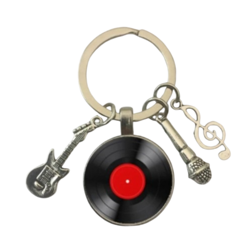 Portachiavi Chitarra Vinile Musicale