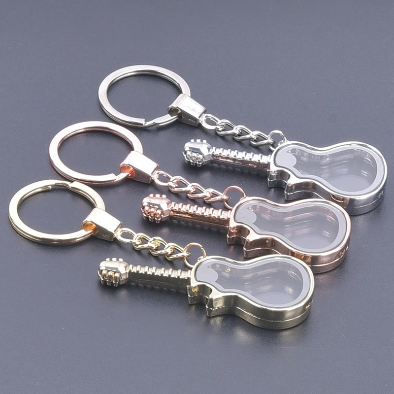Dettagli del Portachiavi Chitarra Elettrica in vetro personalizzabile - 3 colori