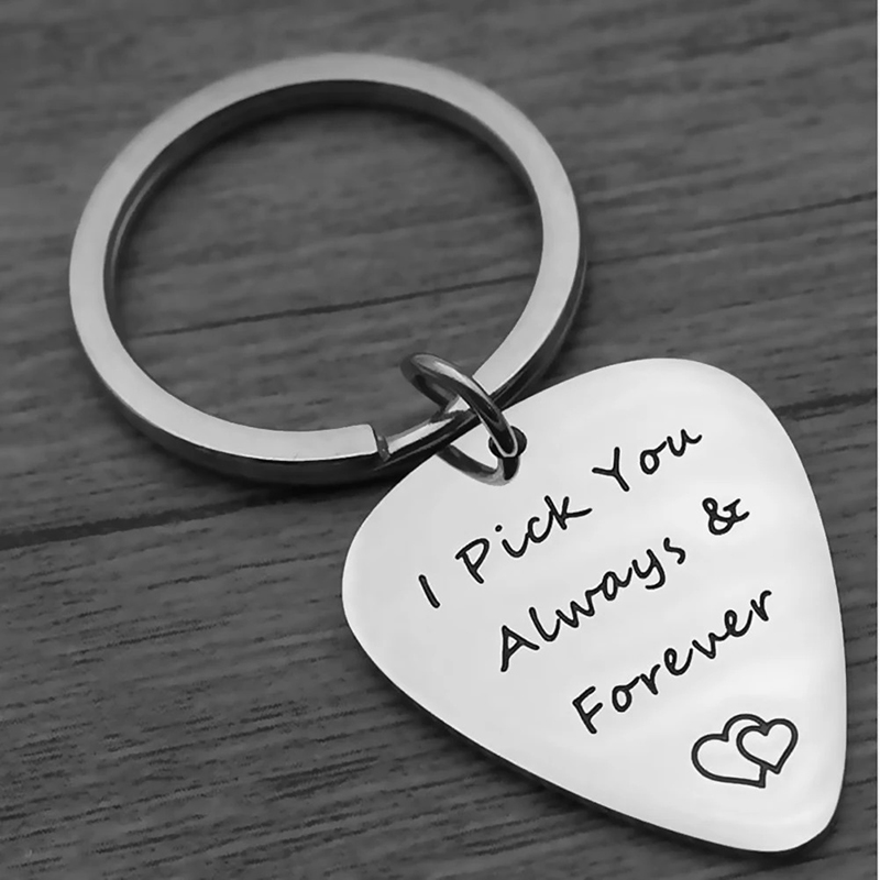 Portachiavi Plettro con Messaggio d'Amore