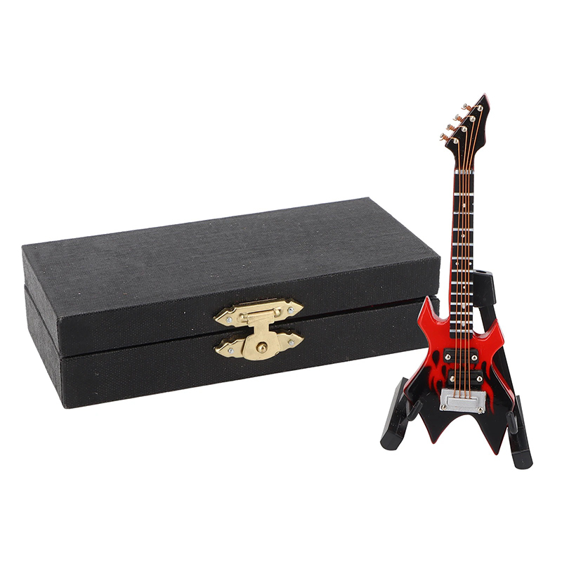 Miniatura de Guitarra Eléctrica de Hard Rock en color Rojo