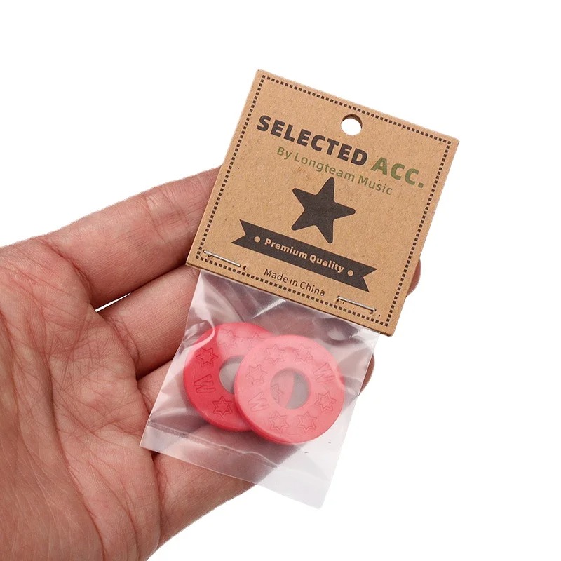 Dettagli Strap Blocks per Ukulele di colore rosso