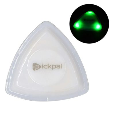 Plettri per chitarra con luce LED ad alta sensibilità di colore verde