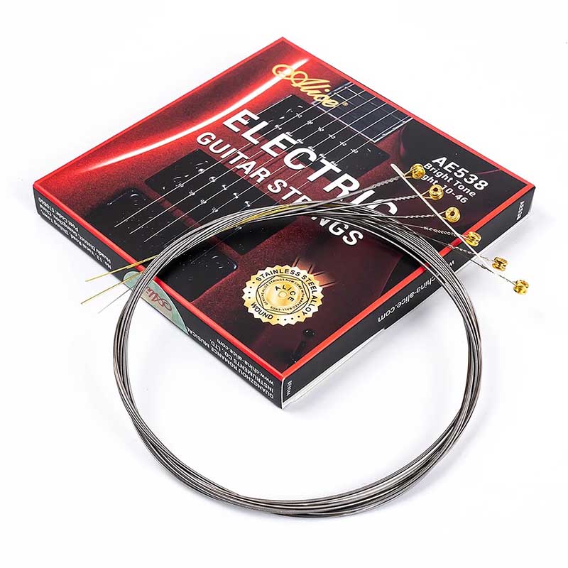 Cuerdas de Guitarra Eléctrica - Alta Permeabilidad Magnética, Para Uso Profesional, Aleación de Acero Inoxidable