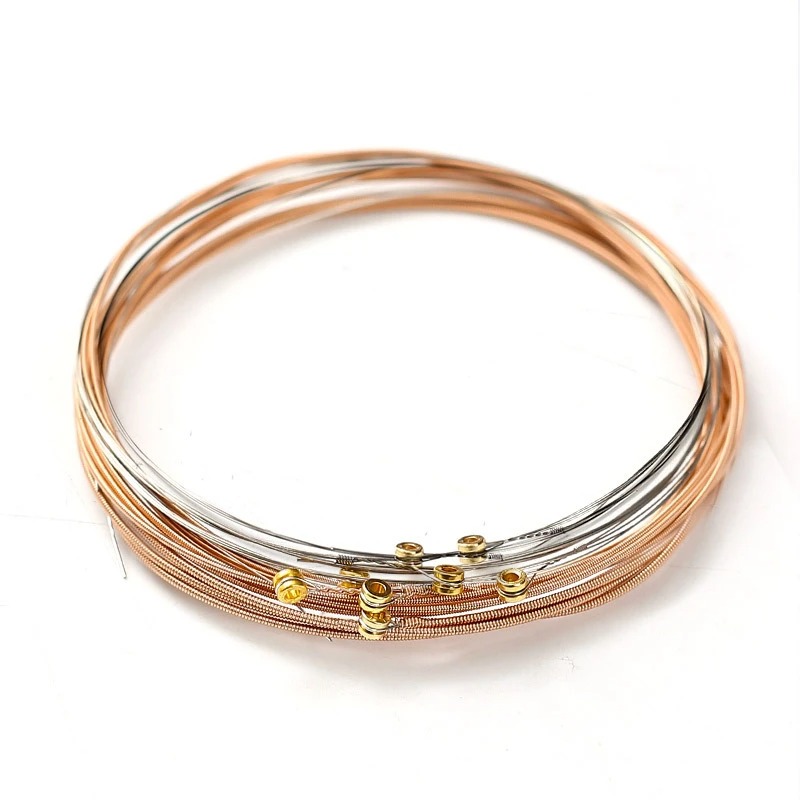 Dettagli delle Corde per Chitarra Acustica - Bronzo Fosforoso, Caldo, Suono Chiaro, Estremità delle Palline Marcati Specialmente per un Accordatura Più Facile