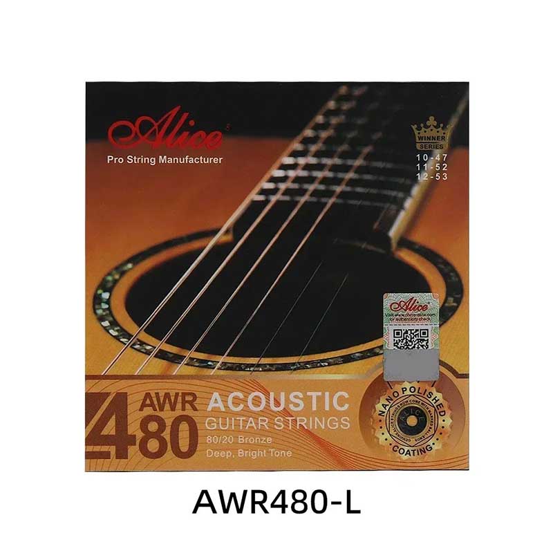Corde Leggere per Chitarra Acustica - Bronzo 8020, Suono Profondo, Chiaro, Rivestimento Lucidato Nano