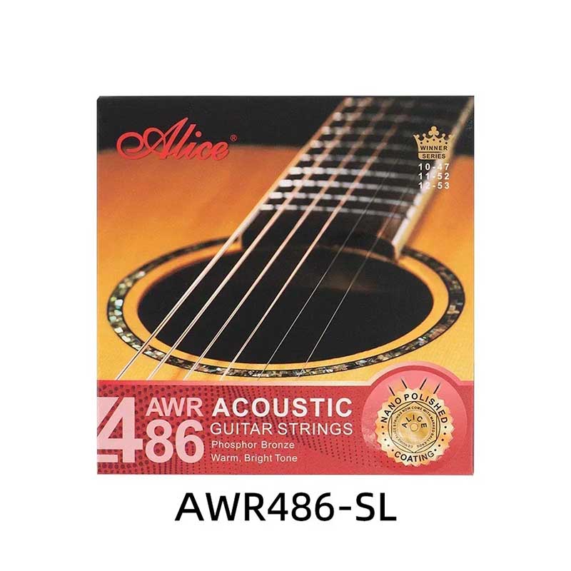 Super Leggere Corde per Chitarra Acustica - Bronzo Fosforoso, Caldo, Suono Chiaro, Rivestimento Lucidato Nano