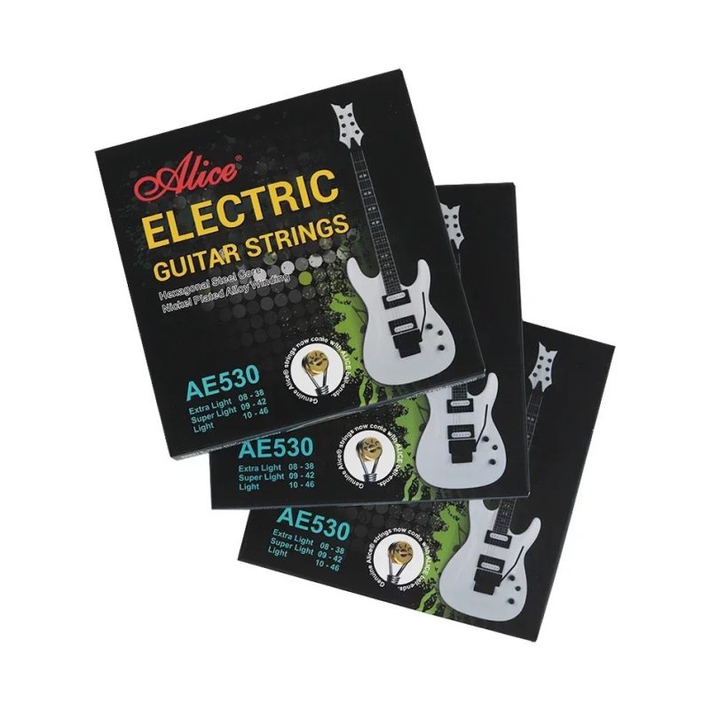Cuerdas de Guitarra Eléctrica - Cuerdas para Práctica y Performance - Sonido Claro-Transparente