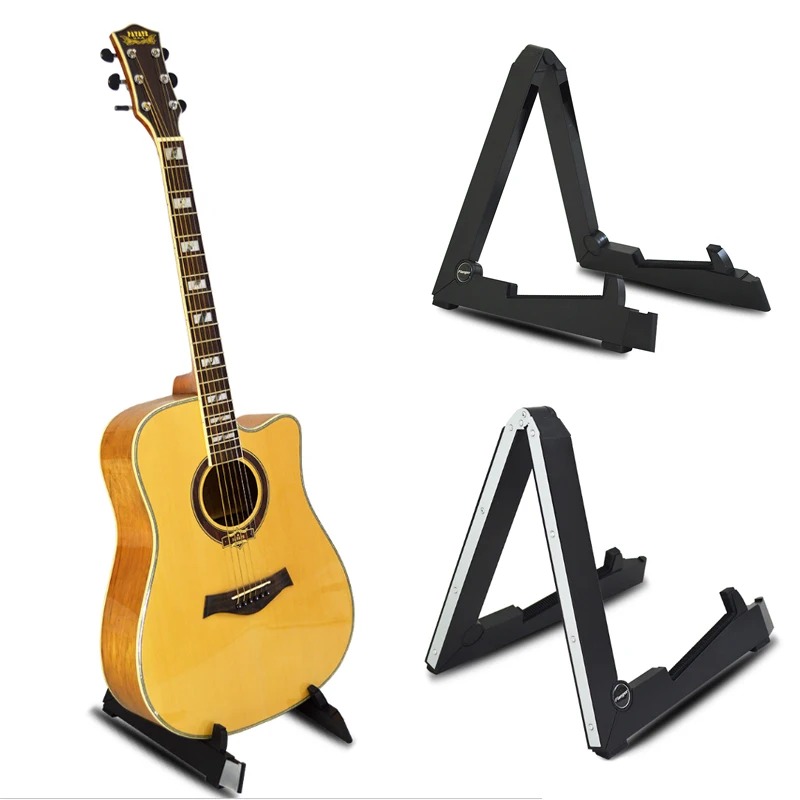Dettagli del Supporto Pieghevole per Chitarra, 2 modelli a scelta in lega o ABS