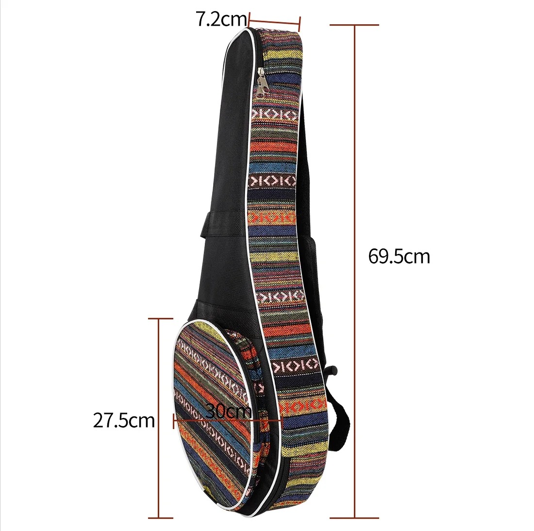 Dimensioni della Custodia per Mandolino Viaggio Bohemien