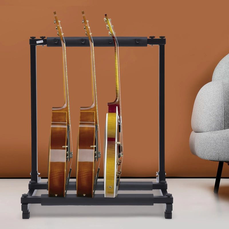 Support Multi-Guitares Stage Rack Pro capacité 3, 5, 7 ou 9 guitares