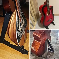 Supporto Pieghevole per Chitarra, 2 modelli a scelta in lega o ABS