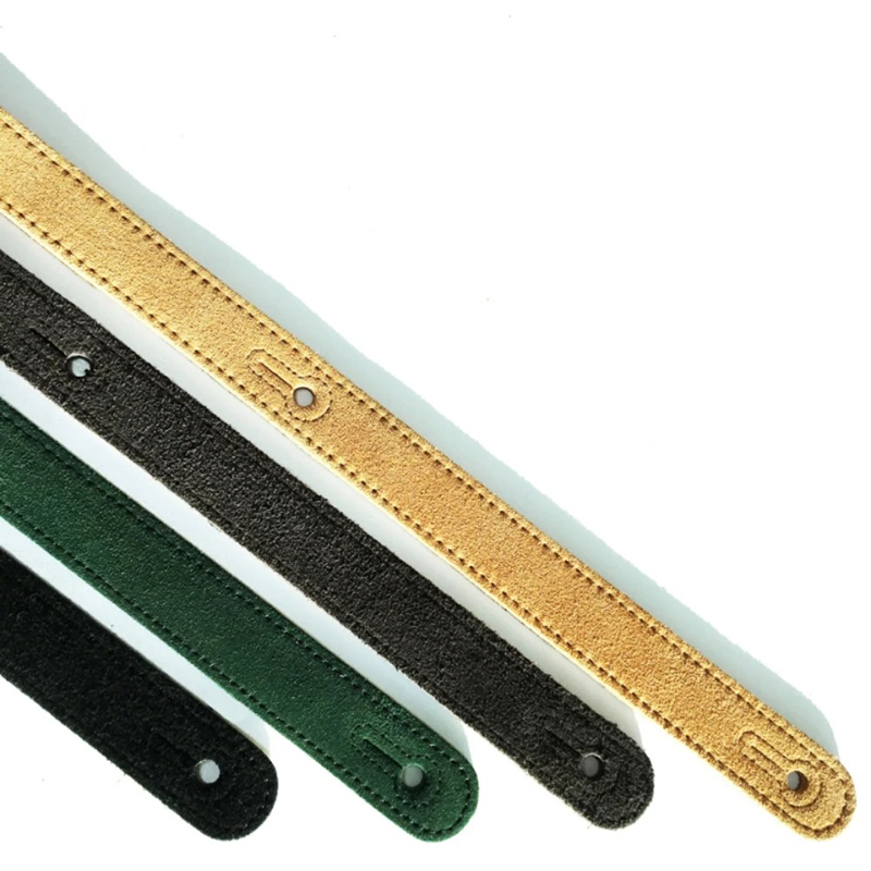 Details Sangle Guitare Daim 'Élégance Rustique' - 4 couleurs au choix !
