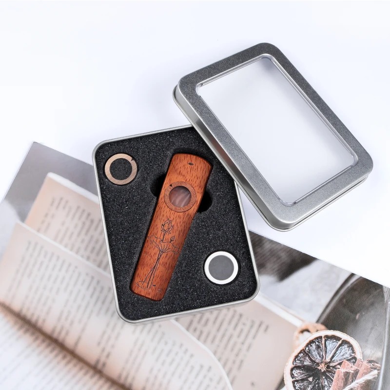 Dimensioni del Kazoo in Legno di Sapelli - Melodia Lotus - modello 4