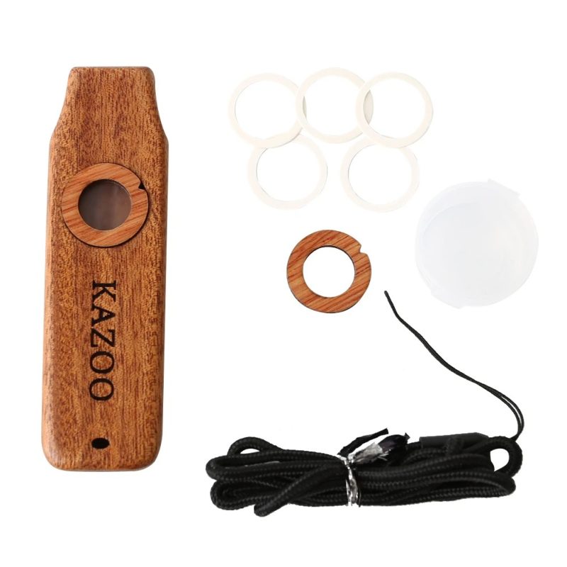 Kazoo in Legno Melodia Rustica - stile quadrato