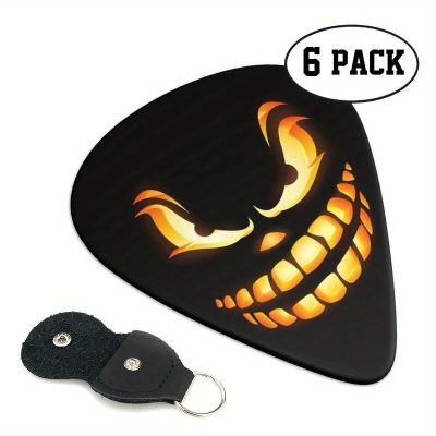 Set di 6 plettri Sorriso Malizioso del Crepuscolo con custodia inclusa