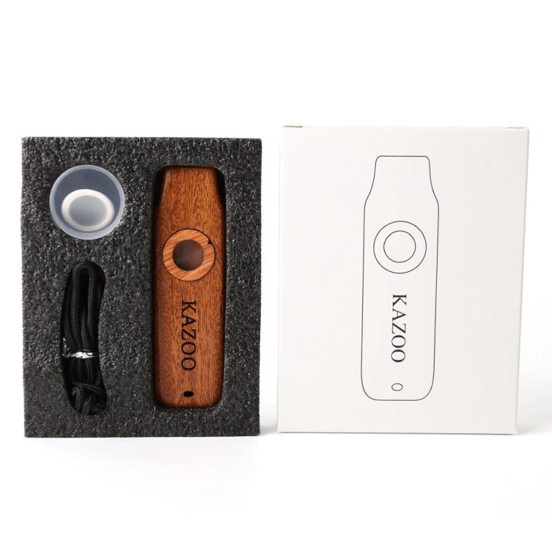 Confezione di Kazoo in Legno con Melodia Rustica - 3 forme a scelta