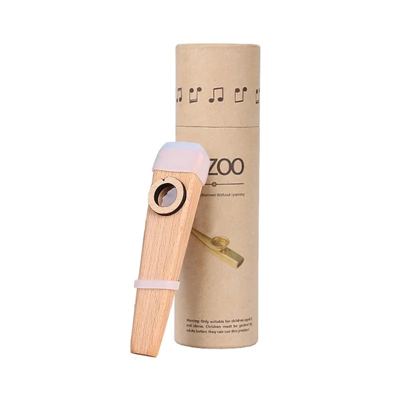 Confezione Vue del Kazoo in Legno Armonia Naturale per principianti