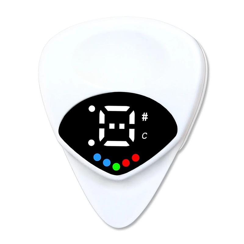 Accordeur Médiator 2-en-1 – Tuner Tempérament 12 Tons pour Guitare & Ukulélé