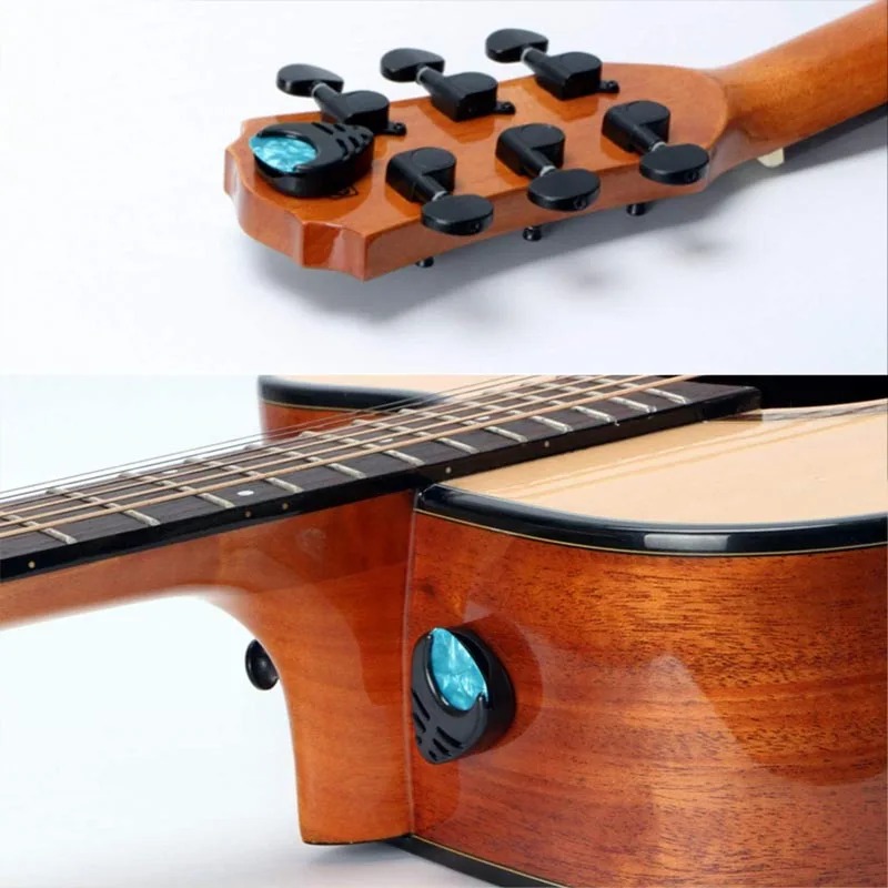 Avant Porte-Médiators Guitare – Grip Compact Auto-Adhésif – Compact et coloré