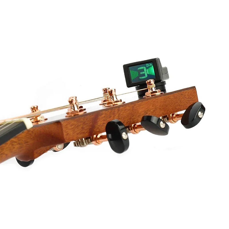 Dettagli Accordatore per chitarra digitale con schermo LCD e clip a molletta
