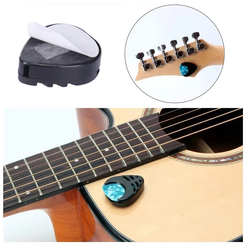Détails complets du Porte-Médiators Guitare – Grip Compact Auto-Adhésif