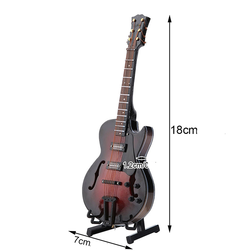 Dimensioni Chitarra Miniatura 'Red Velvet Jazz