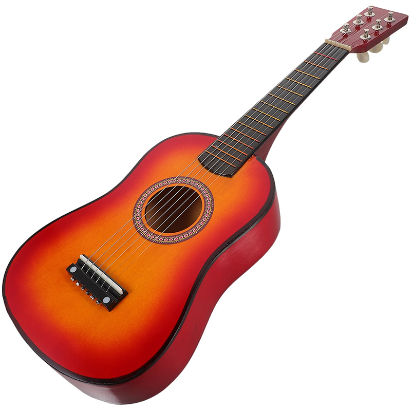 Guitarra acústica Folk para niños de 58 cm 'Crepúsculo Llameante
