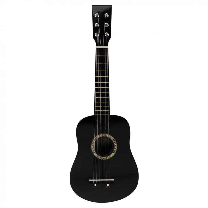 Chitarra classica per bambini in legno di tiglio di colore nero