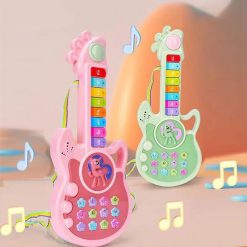 Chitarra per bambini - Tema ludico - "Mini Rock Unicorno" - 2 colori a scelta!