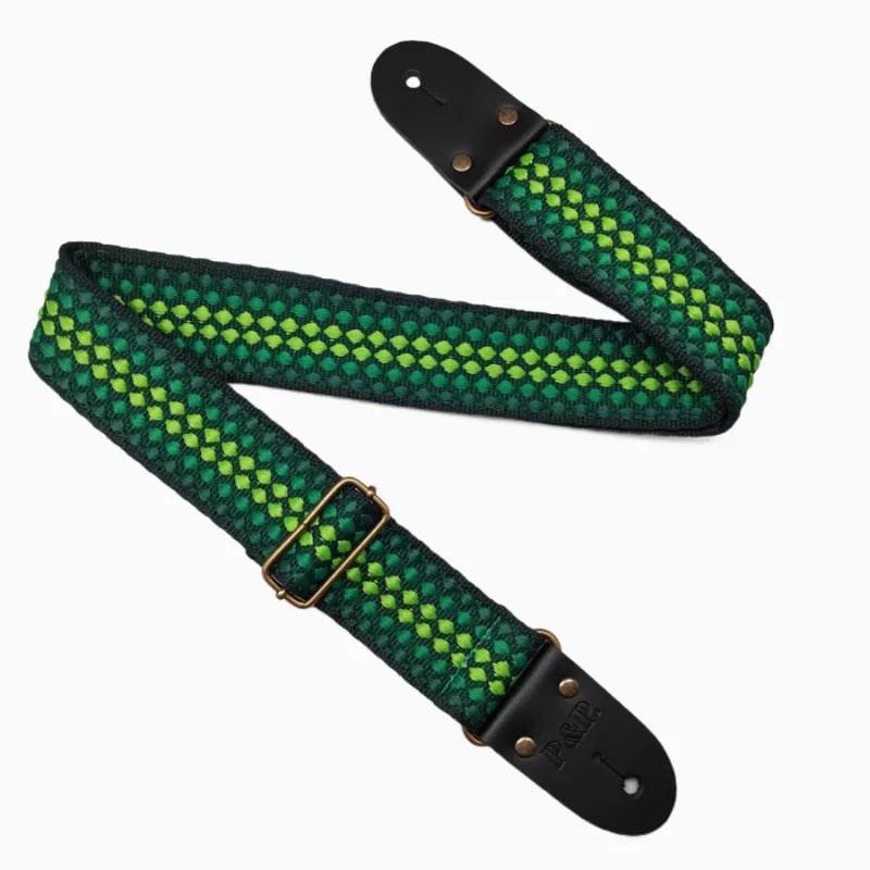 Tracolla per Chitarra Classica - Motivo Vintage Colore Verde