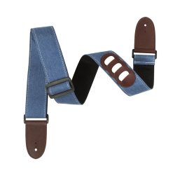 Cinghia per Chitarra in Denim 'Bagliore Argentato