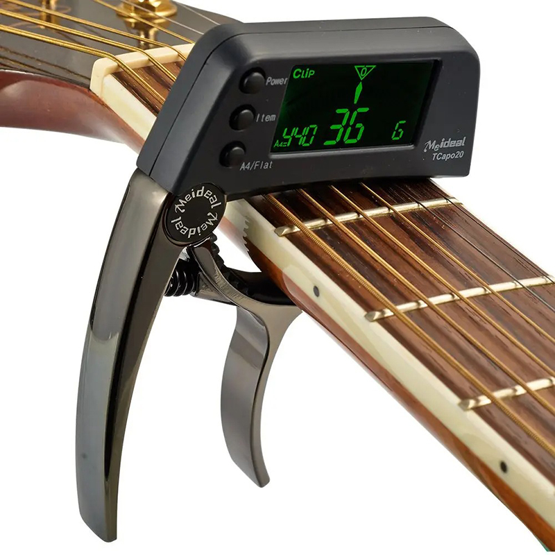 Capotasto Accordatore LCD Modello Clip & Tune Polivalente Colore Nero
