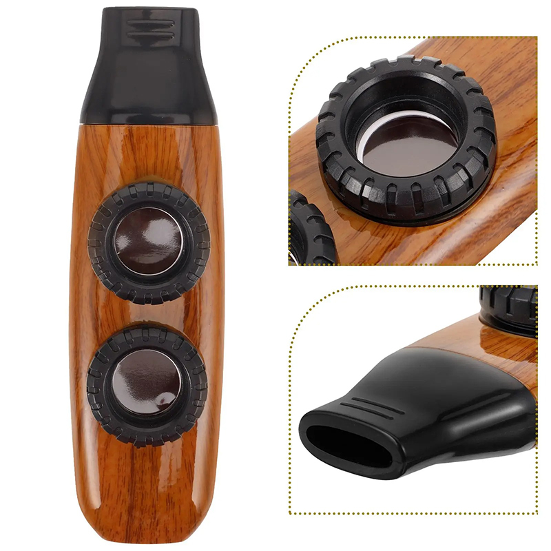 Dettagli Kazoo in Design Legno Vintage - Effetti Sonori Multipli