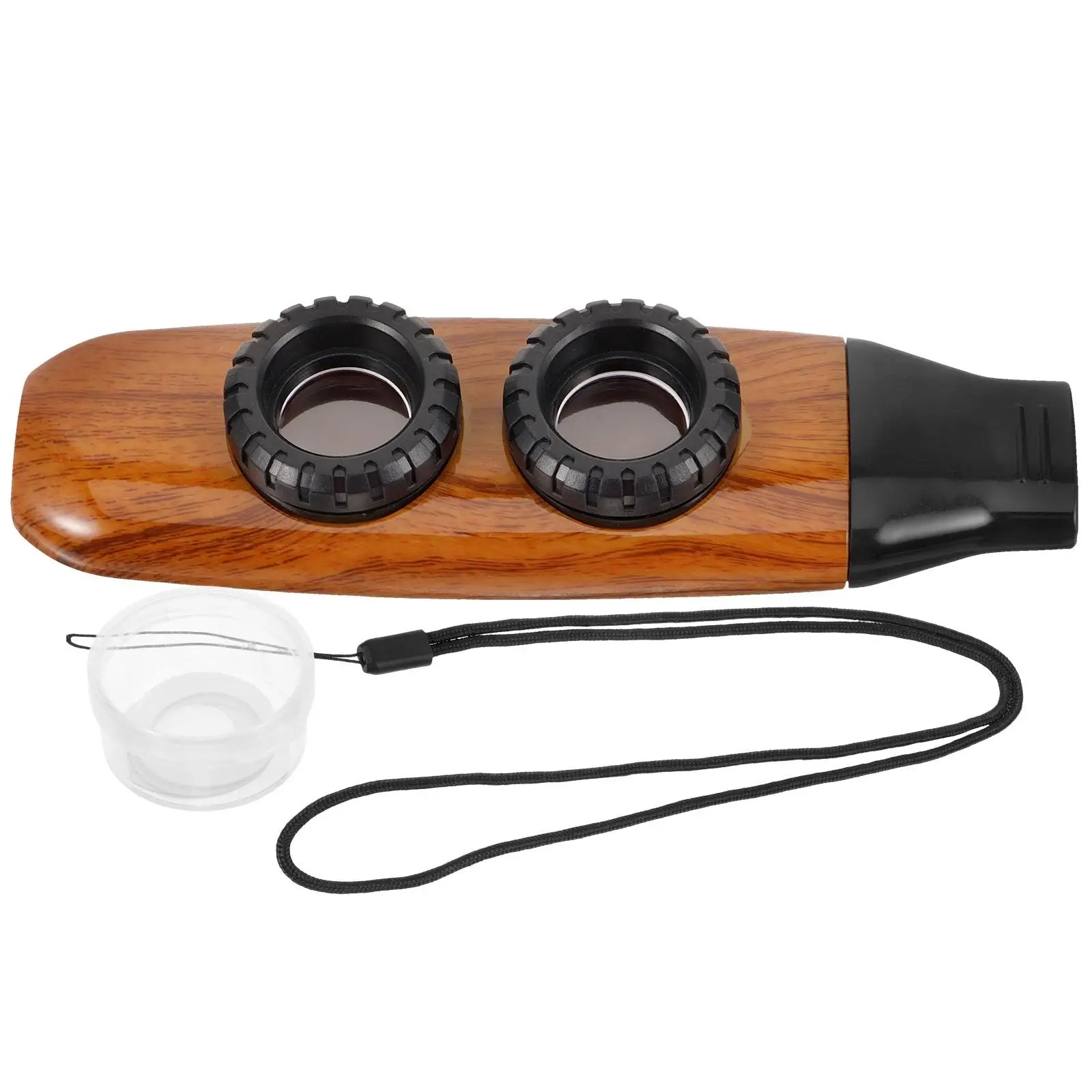Dettagli del Kazoo Elettrico Senza Fili - Design in Legno Vintage - Effetti Sonori Multipli
