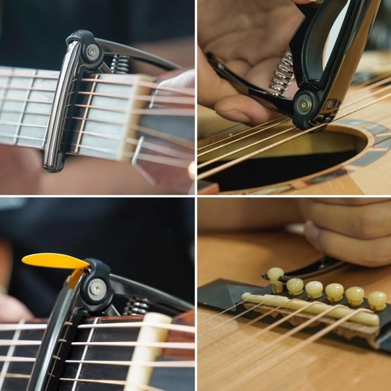 Dettagli del Capotasto Chitarra a Molla - Metallo Ultra Resistente Stile Classico
