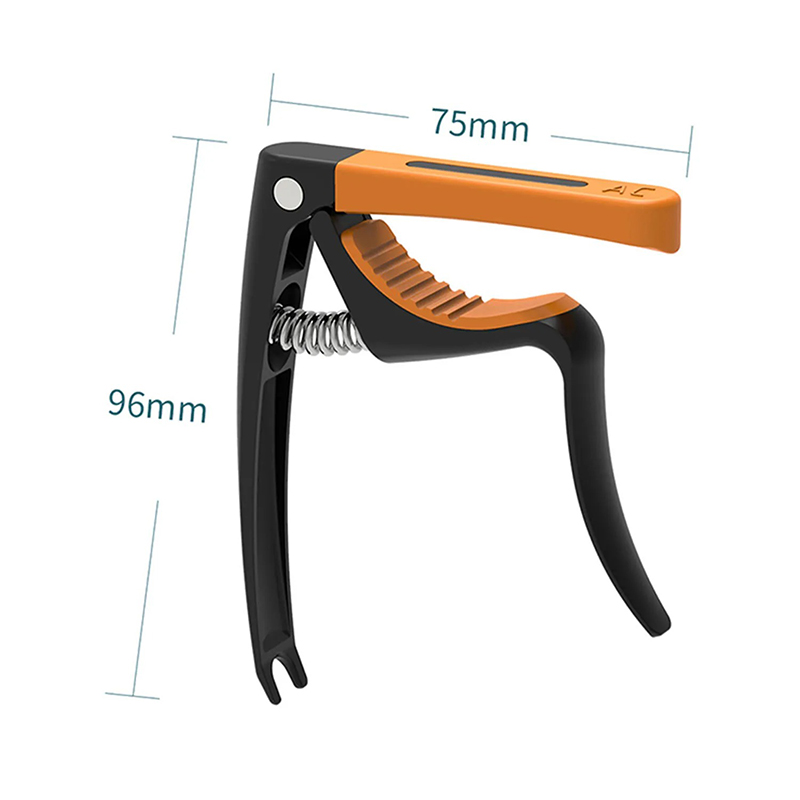 Dimensioni Capotasto Chitarra Multi-Profilo - Universale 3-in-1 con Inserti