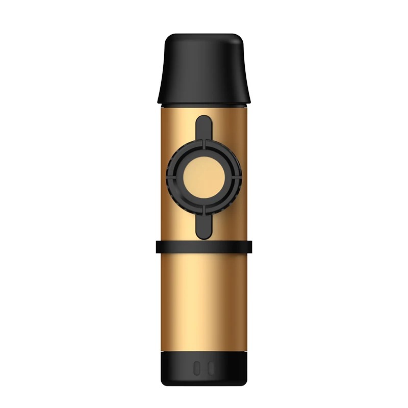 Kazoo Metallico Regolabile - Suono Professionale e Design Premium - Colore Oro