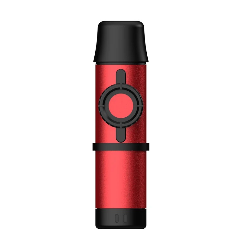 Kazoo Metallico Regolabile - Suono Professionale e Design Premium - Colore Rosso