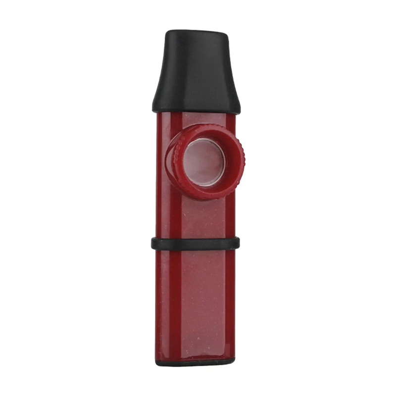 Kazoo Polivalente con Suono Puro & Bocchino per Flauto Dolce di Colore Rosso