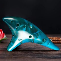 Magnifico Ocarina 12 Buchi Alto C - Strumento a Fiato in Resina per Principianti e Musicisti Esperti (Stile Zelda)