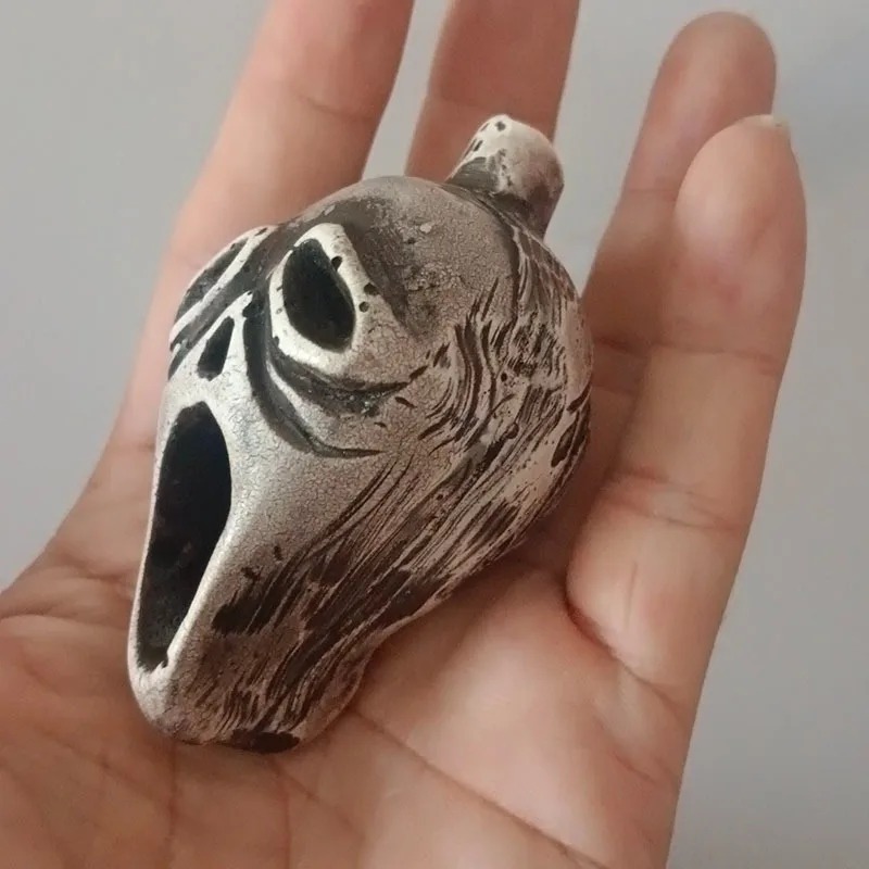 Ocarina - Cranio di Corvo Fischietto del Messaggero Oscuro