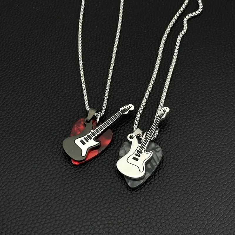 Ciondolo Chitarra Rock 'Pick & Roll' Colore