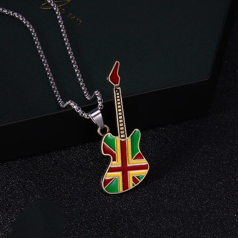 Ciondolo Chitarra Rock - Ribelle Rasta