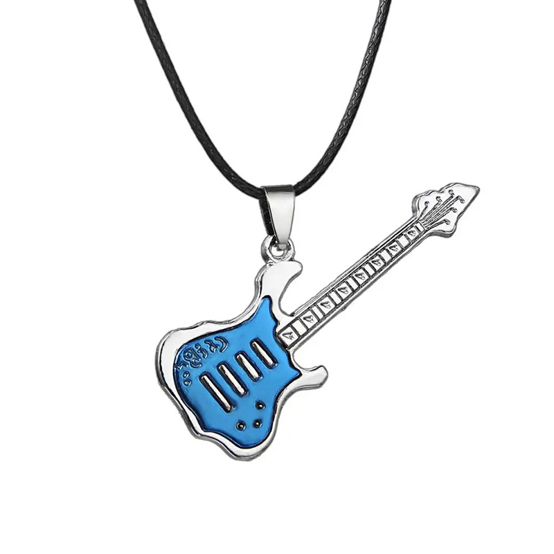 Ciondolo Chitarra Rock 'Solo Cromatico' di Colore Blu