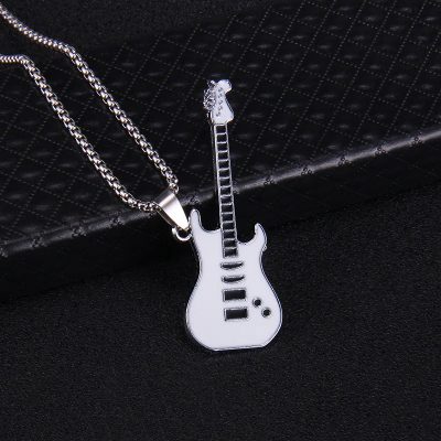 Ciondolo Chitarra Rock Strat'Color di colore Bianco
