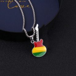 Pendentif Guitare Rock – Mini Rasta Vibes