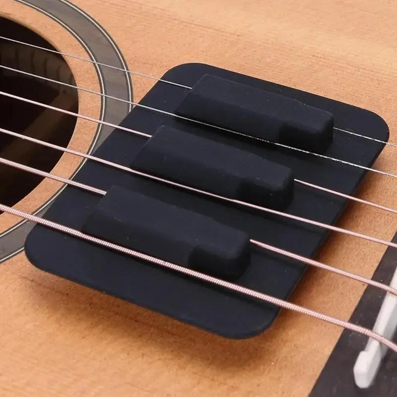Chitarra Acustica Silenziosa - Sordina in Silicone Mute Pad Flex per Riduzione del Rumore